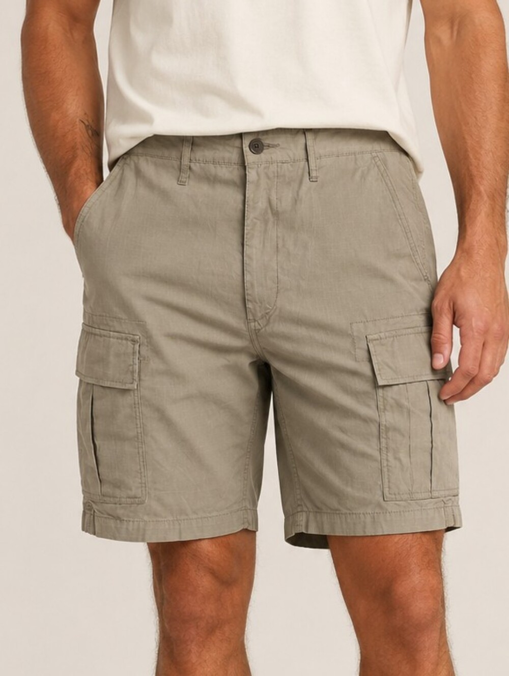 Levi's Carrier Cargo Shorts Khaki Ore Relaxed Fit Hiking Men Size 34 Casual Gorp